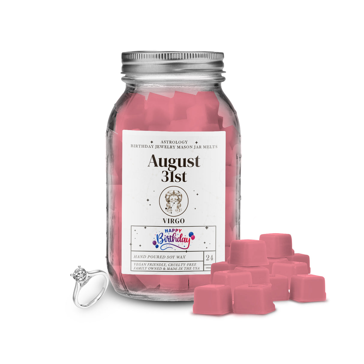 VIRGO | ASTROLOGY BIRTHDAY JEWELRY MASON JAR MELTS