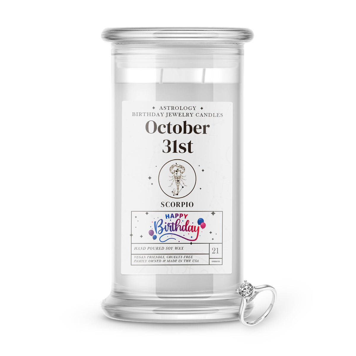 SCORPIO | ASTROLOGY BIRTHDAY JEWELRY CANDLES