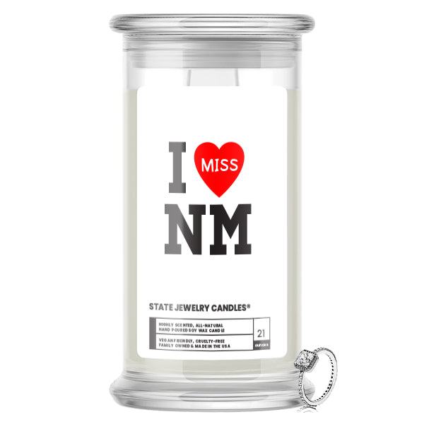 I miss NM State Jewelry Candle
