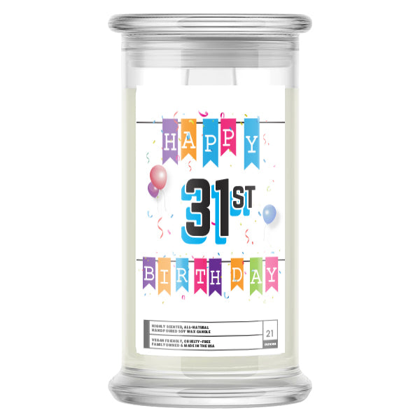 Happy 31st Birthday Candle