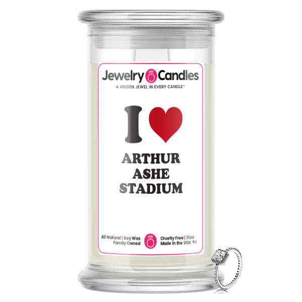 I Love ARTHUR ASHE STADIUM Landmark Jewelry Candles