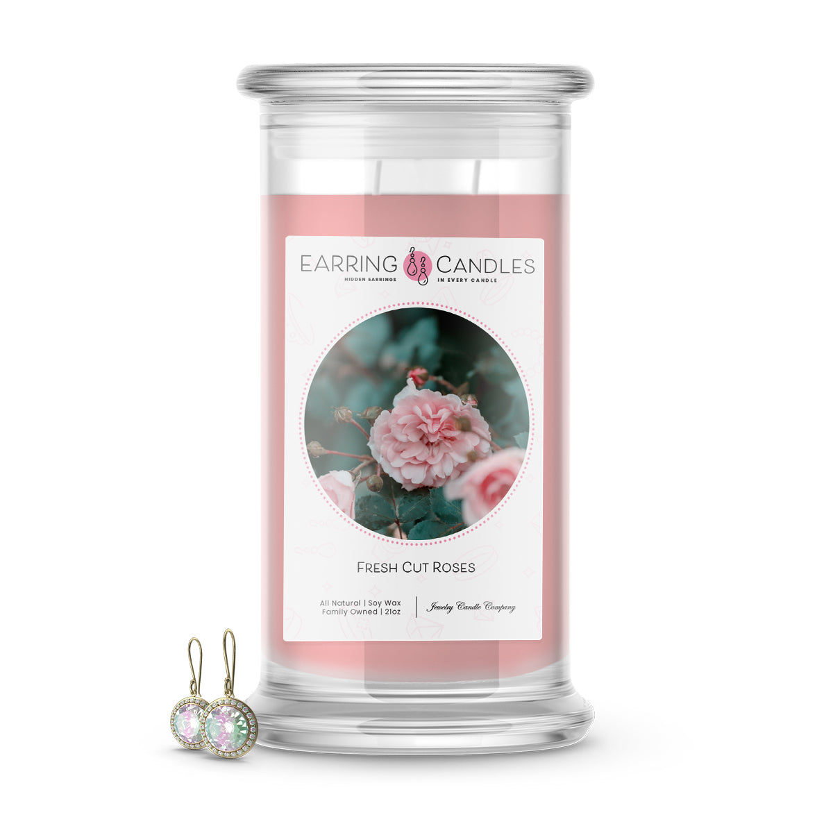 Fresh Cut Roses | Earring Candles