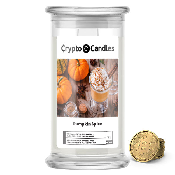 Pumpkin Spice Crypto Candles