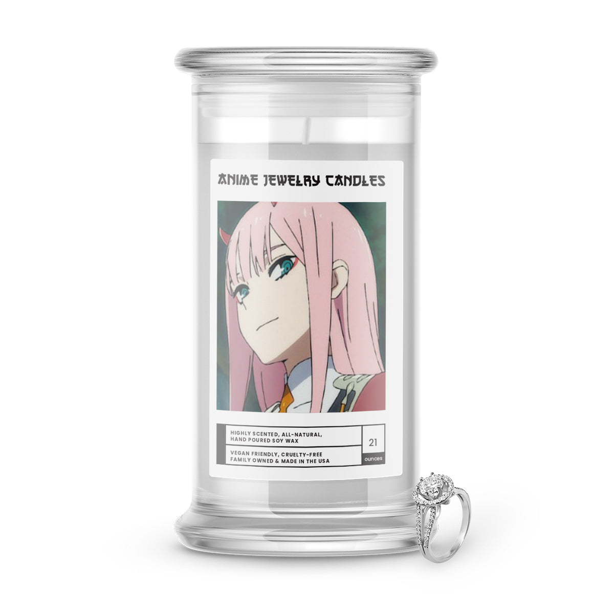 Zero Two | Anime Jewelry Candles