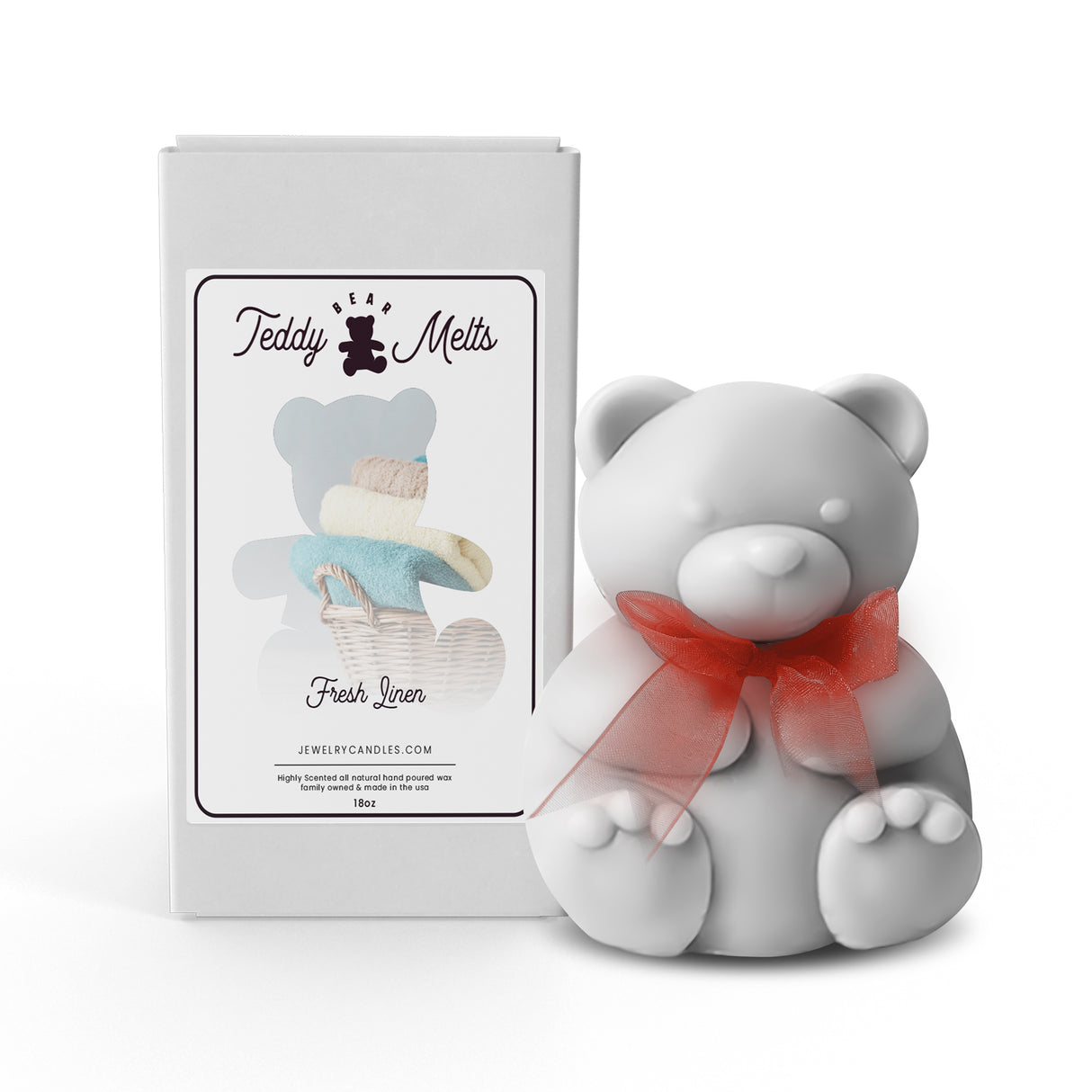 Fresh Linen GIANT Teddy Bear Wax Melts