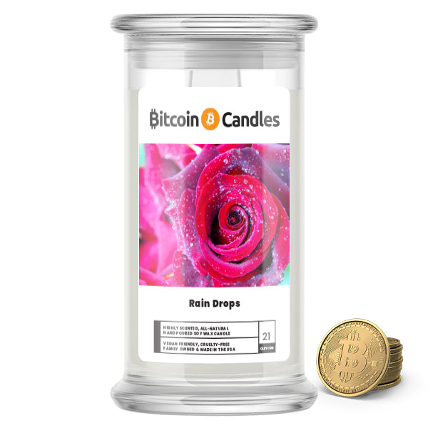 Rain Drops Bitcoin Candles