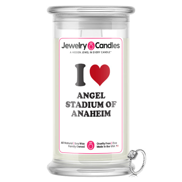 I Love ANGEL STADIUM OF ANAHEIM Landmark Jewelry Candles