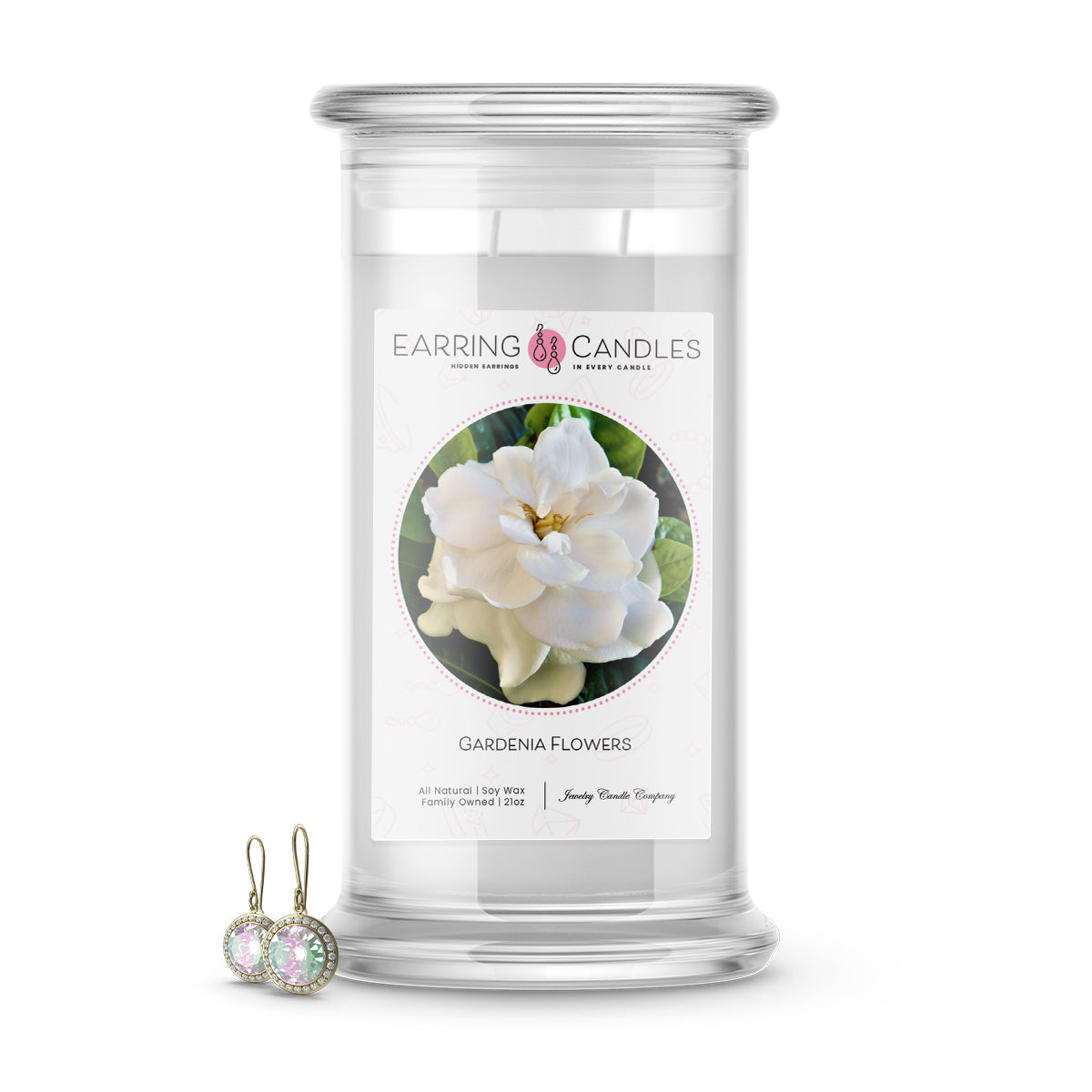 Gardenia Flowers | Earring Candles