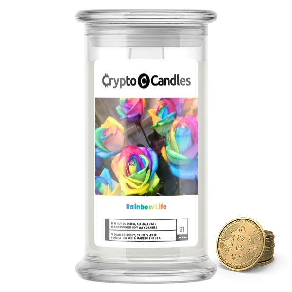 Rainbow Life Crypto Candle