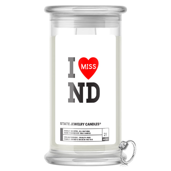 I miss ND State Jewelry Candle