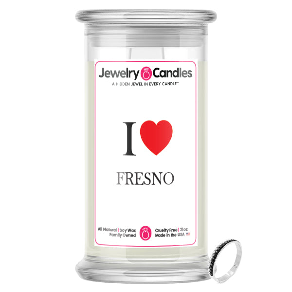 I Love FRESNO Jewelry City Love Candles