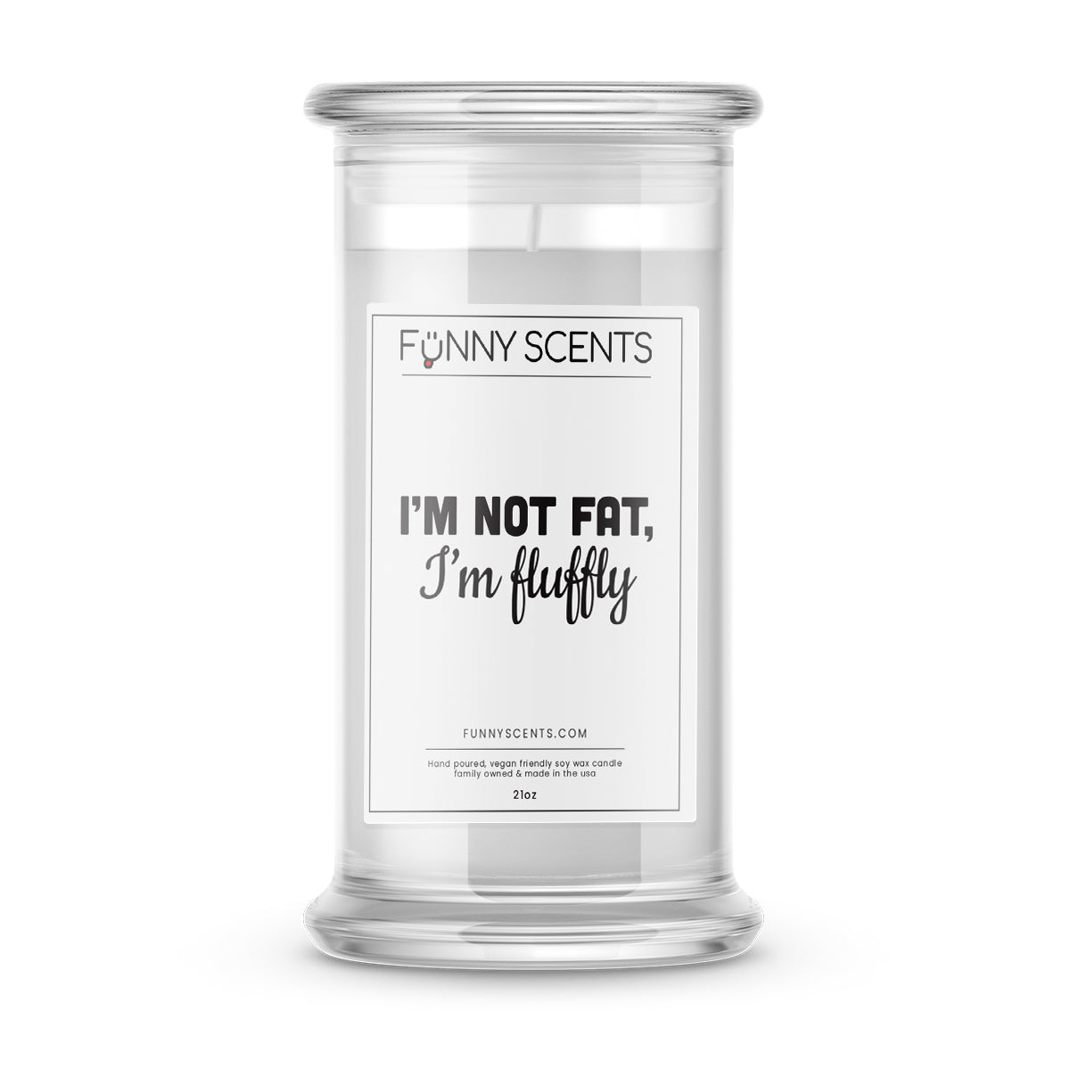 I'm not Fat, I'm fluffly Funny Candles