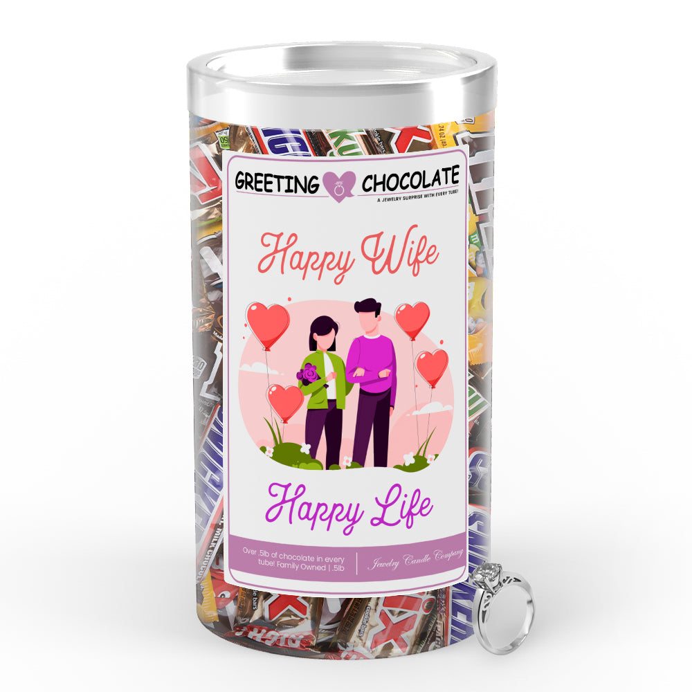 Happy Wife Happy Life Greetings Chocolate