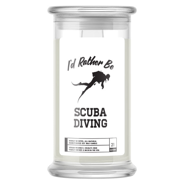 I'd rather be Scuba Diving Candles
