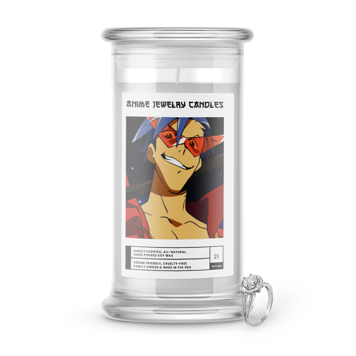 Kamina | Anime Jewelry Candles