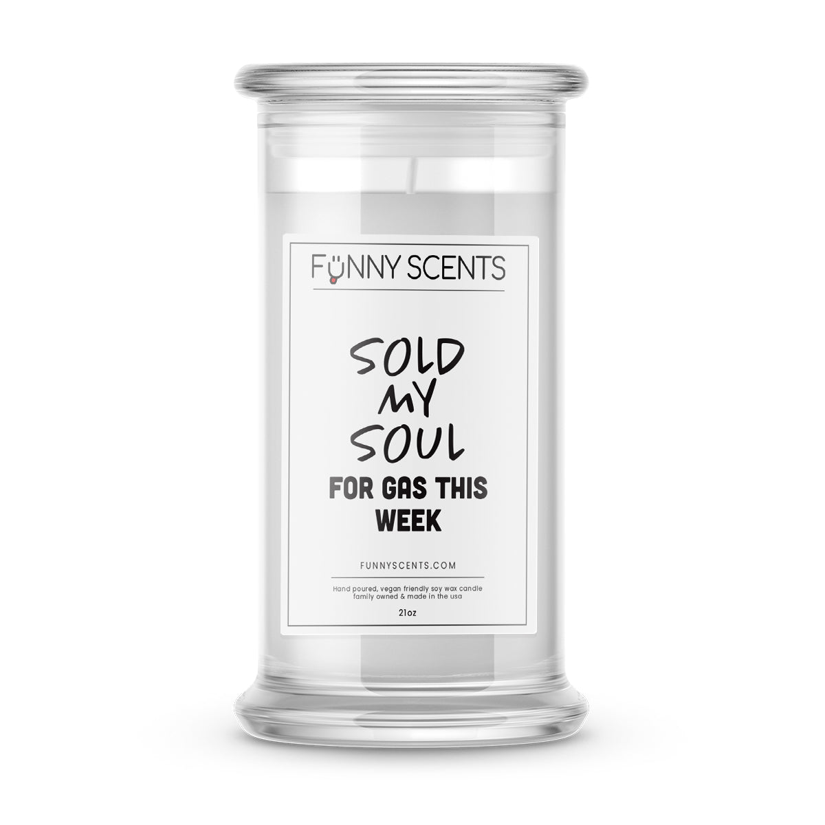 Sold My Soul For Gas This Week Funny Candles