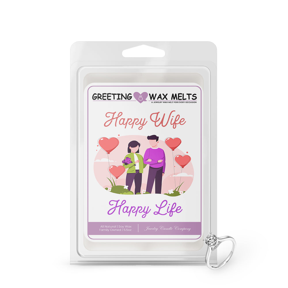 Happy Wife Happy Life Greetings Wax Melt