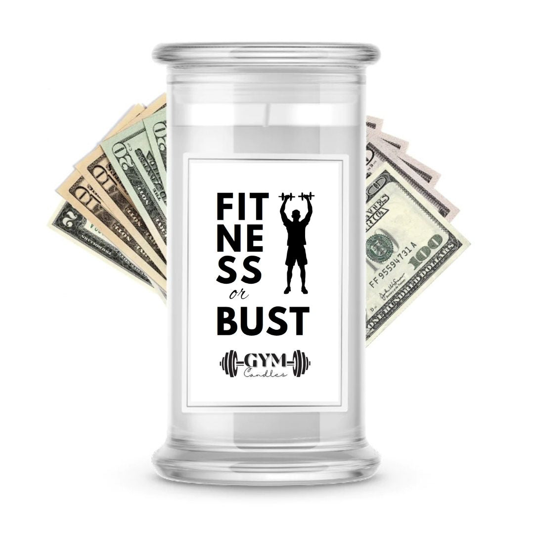 Fitness or Bust | Cash Gym Candles