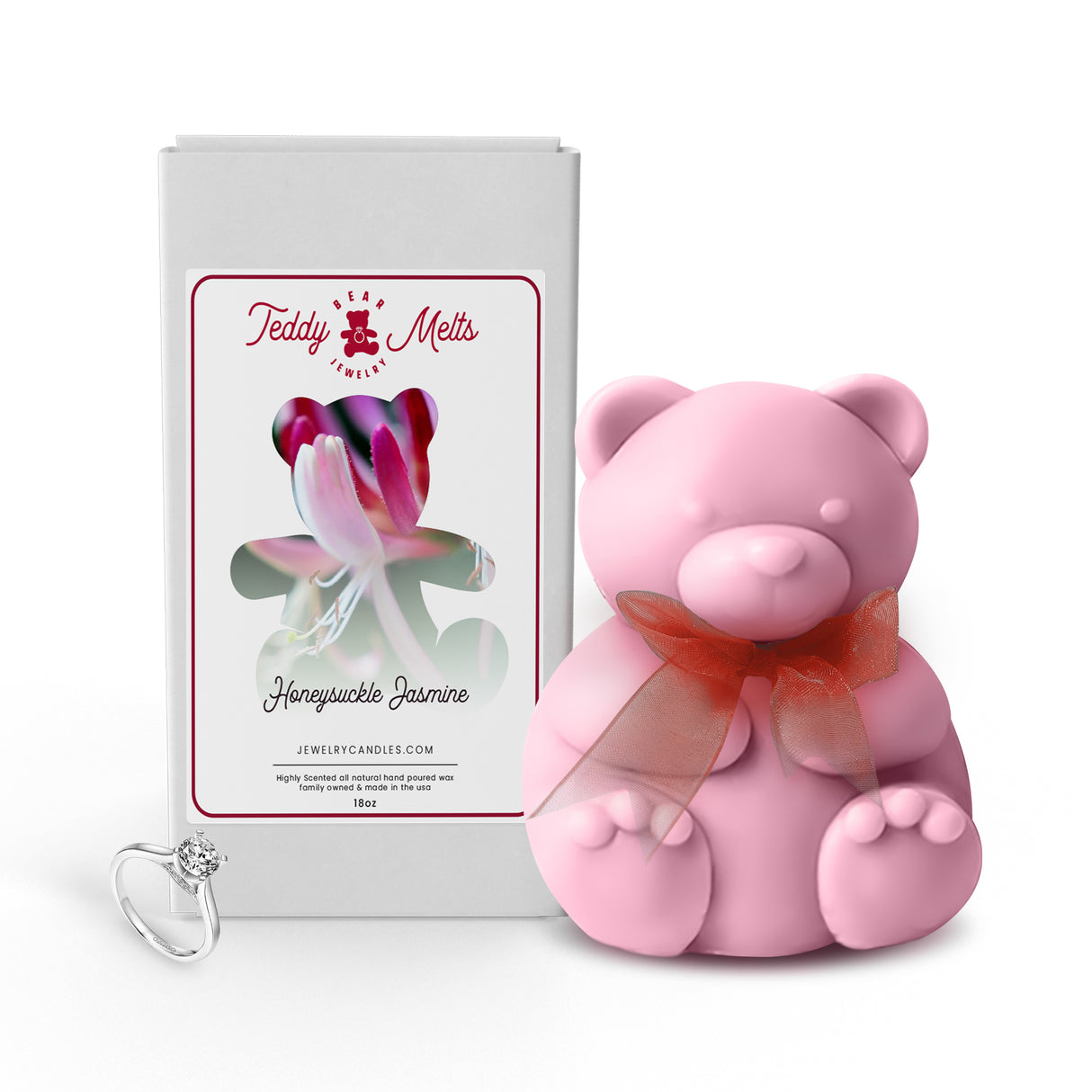 Honeysuckle Jasmine GIANT Teddy Bear Jewelry Wax Melts