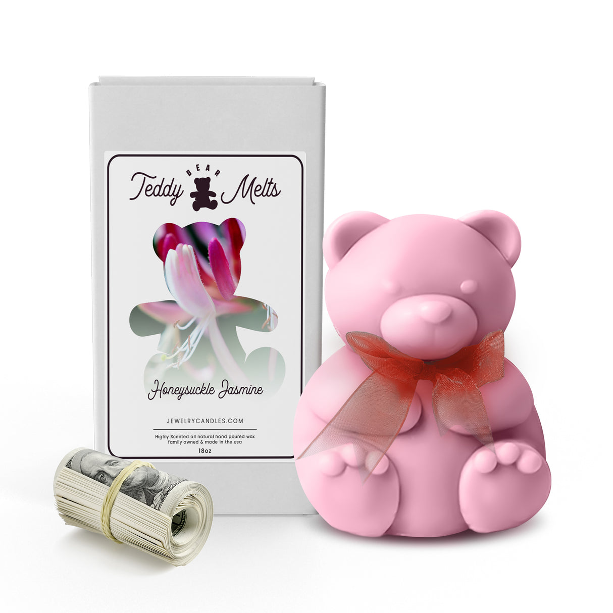 Honeysuckle Jasmine Cash Money GIANT Teddy Bear Wax Melts