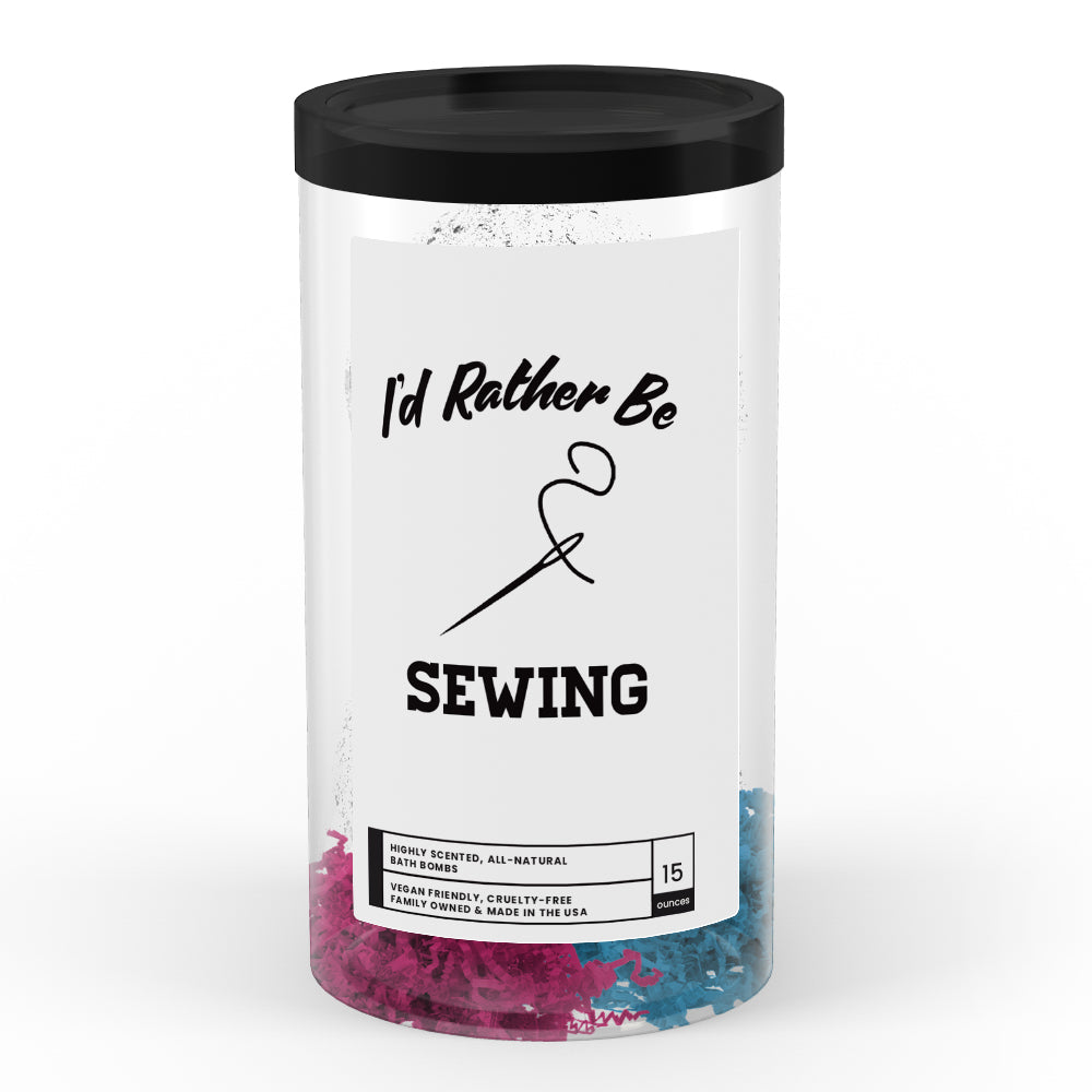 I'd rather be Sewing Bath Bombs