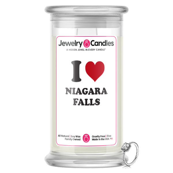 I Love NIAGARA FALLS Landmark Jewelry Candles