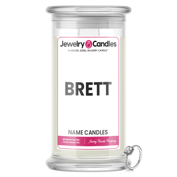 BRETT Name Jewelry Candles