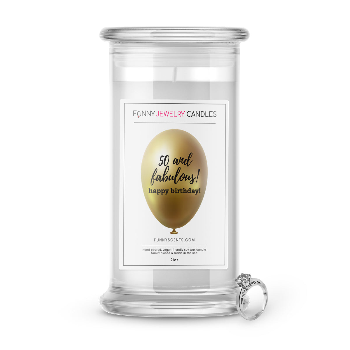 50 and fabulous happy birthday! Jewelry Funny Candles