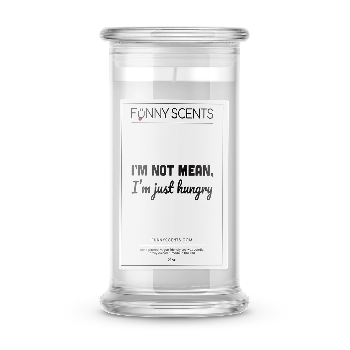 I'm not Mean, I'm Just hungry Funny Candles