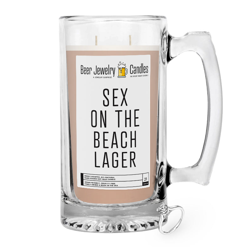 Sex On the Beach Lager Beer Jewelry Candle