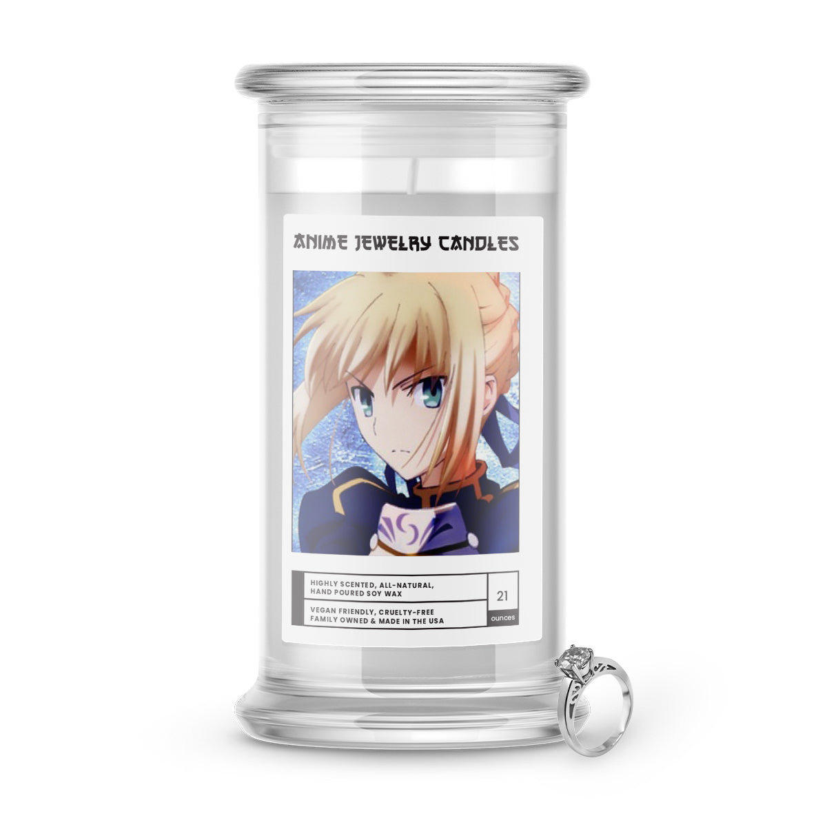 Saber | Anime Jewelry Candles