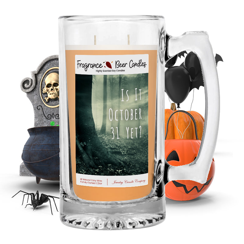 Is it october 31 yet? Fragrance Beer Candle