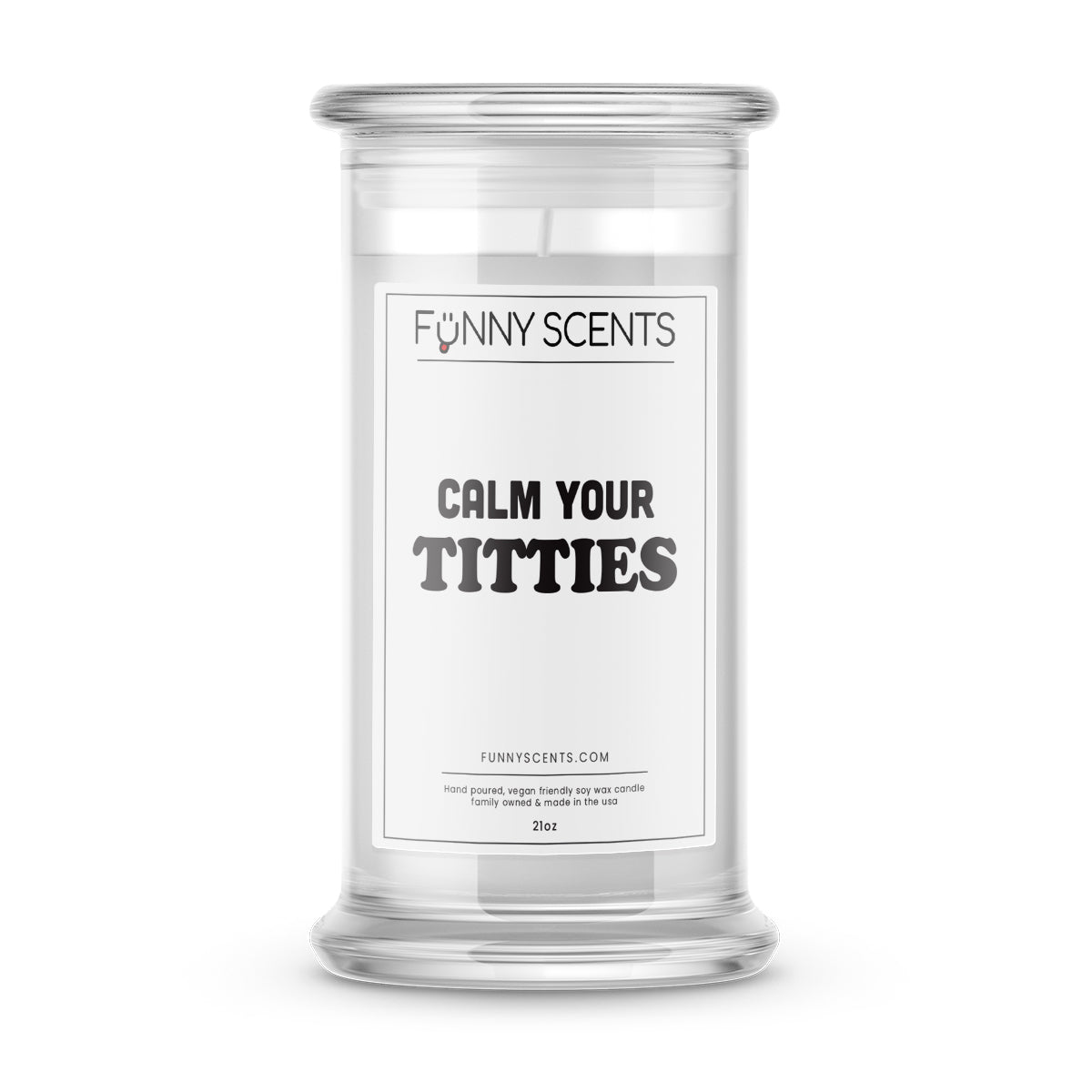 Calm Your Titties Funny Candles