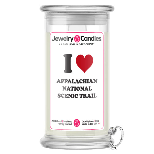 I Love APPALACHAIN NATIONAL SCENIC TRAIL Landmark Jewelry Candles