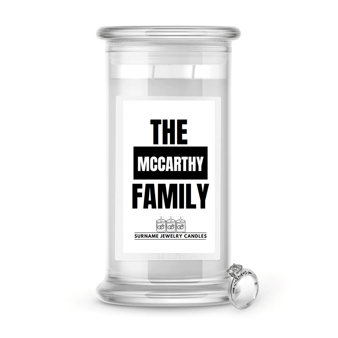 The Mccarthy Family | Surname Jewelry Candles