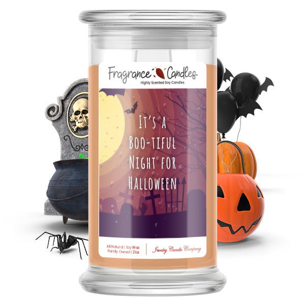 It's a boo-tiful night for halloween Fragrance Candle