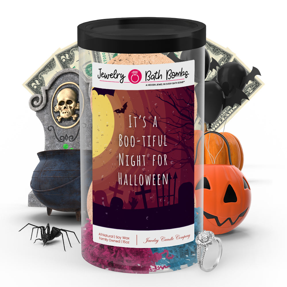 It's a boo-tiful night for halloween Jewelry Bath Bombs