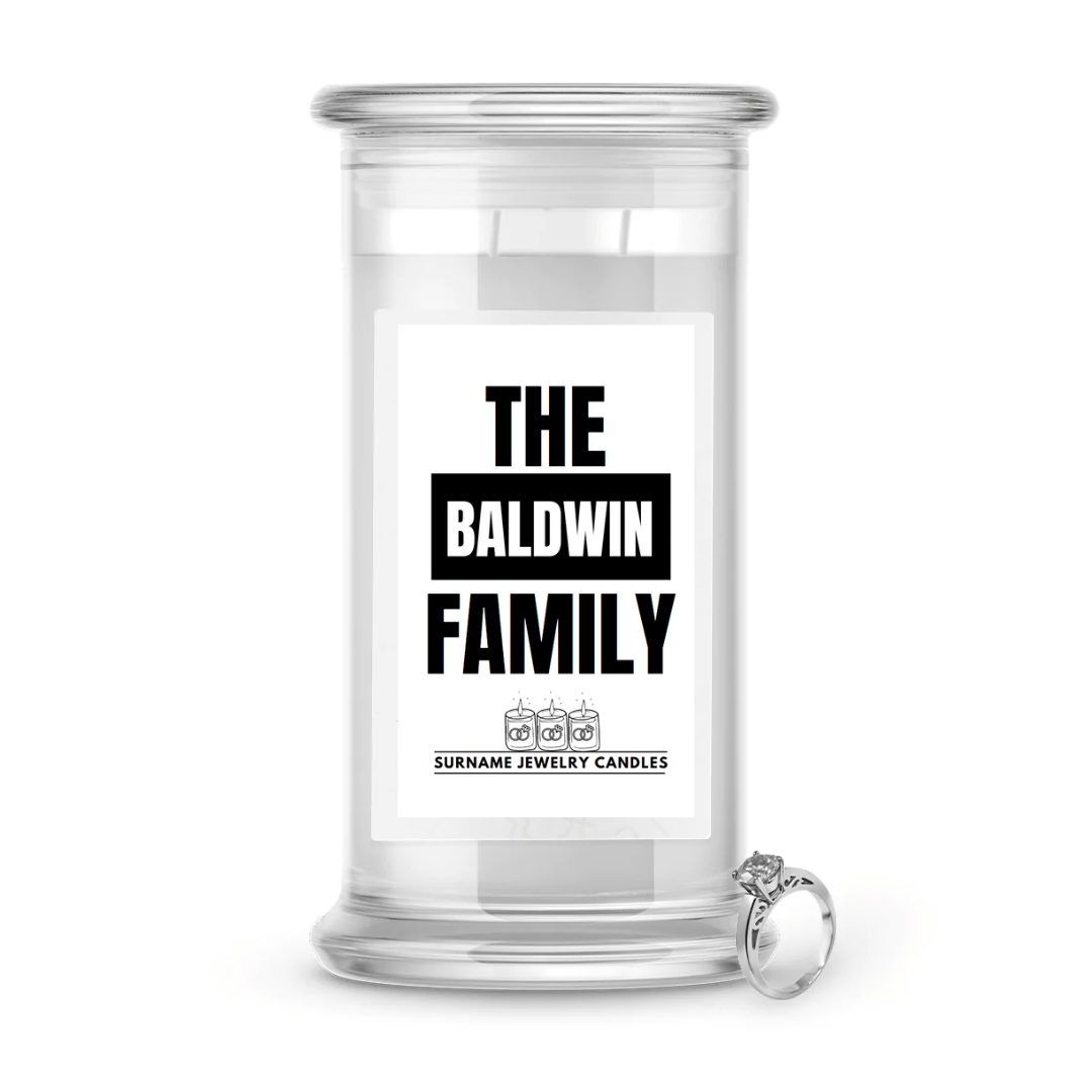 The Baldwin Family | Surname Jewelry Candles