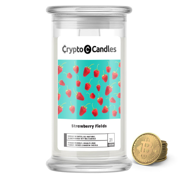 Strawberry Fields Crypto Candle
