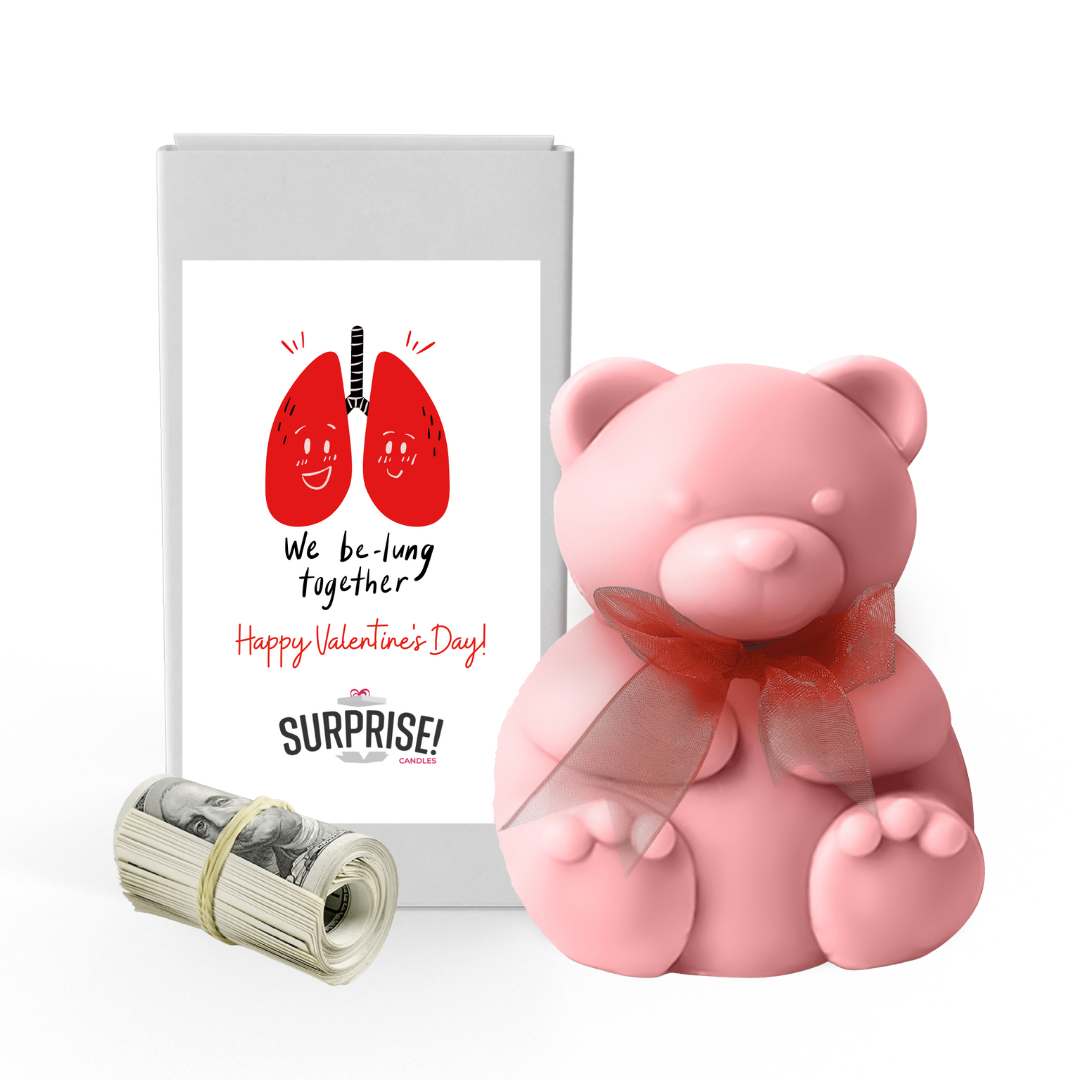 We be-lung together Valentines Day Surprise Cash Money Bear Wax Melts