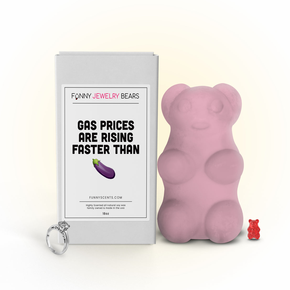 Gas Prices are Rising Faster Then Dick Funny Jewelry Bear Wax Melts