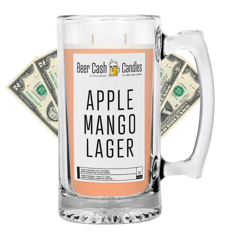 Apple Mango Lager Beer Cash Candle