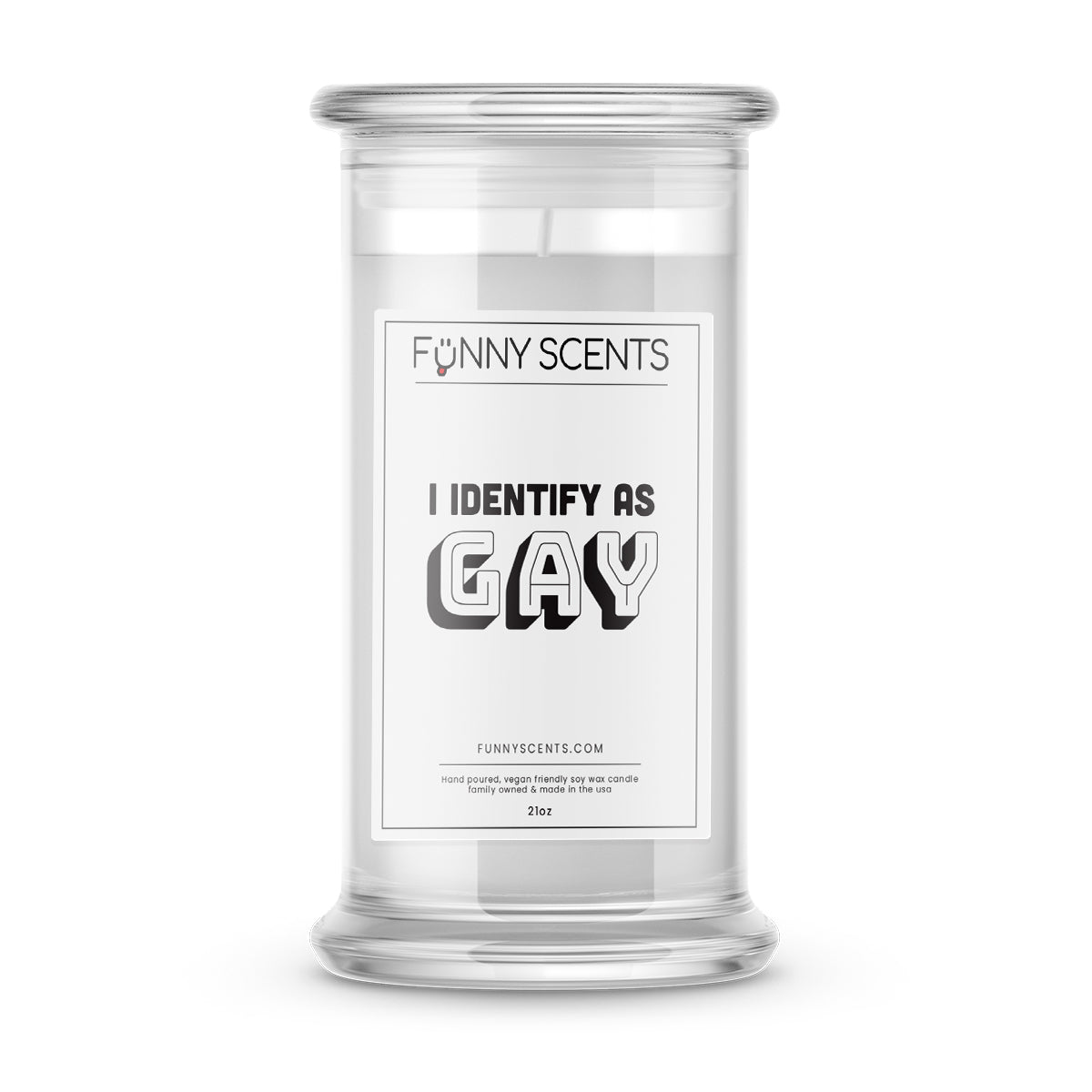 I Identify As a GUY Funny Candles