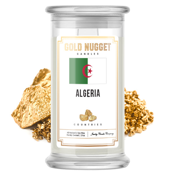 Algeria Countries Gold Nugget Candles