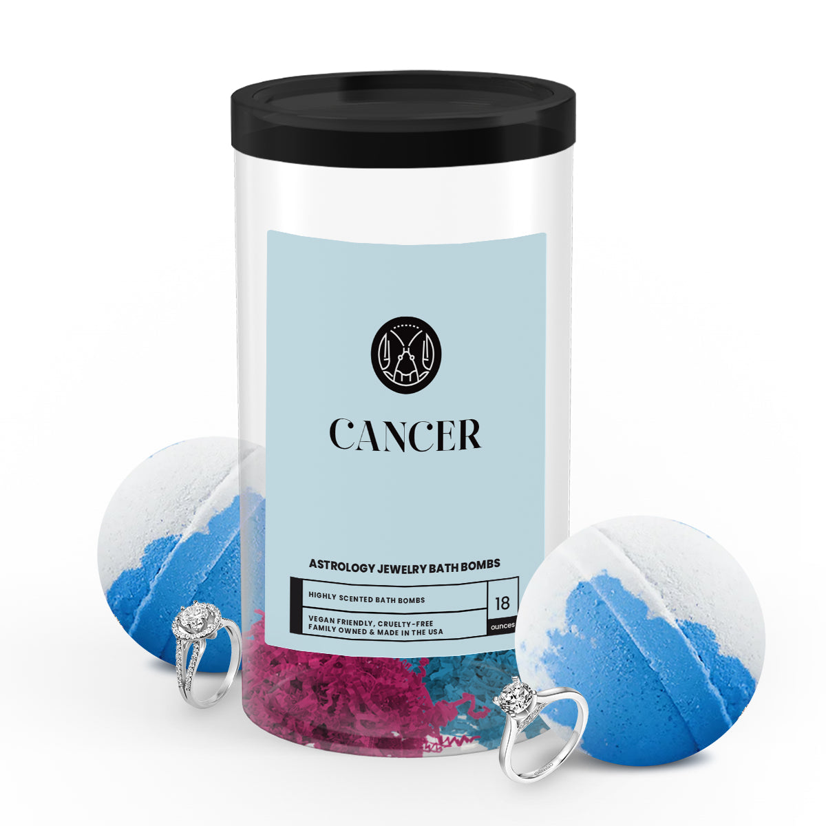 Cancer Astrology Jewelry Bath Bombs