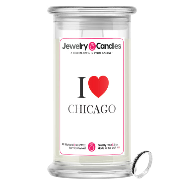 I Love CHICAGO Jewelry City Love Candles