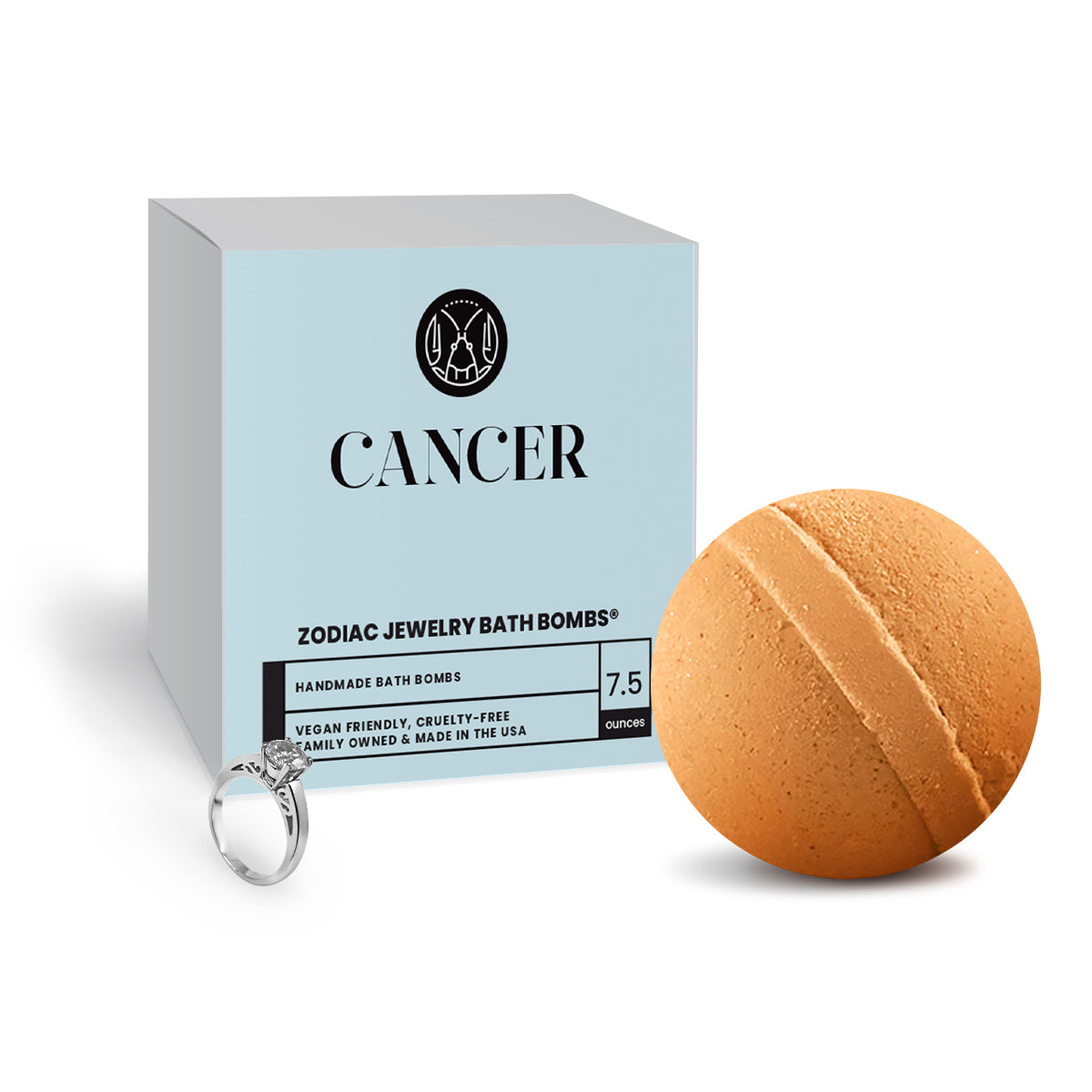Cancer Zodiac Jewelry Bath Bomb