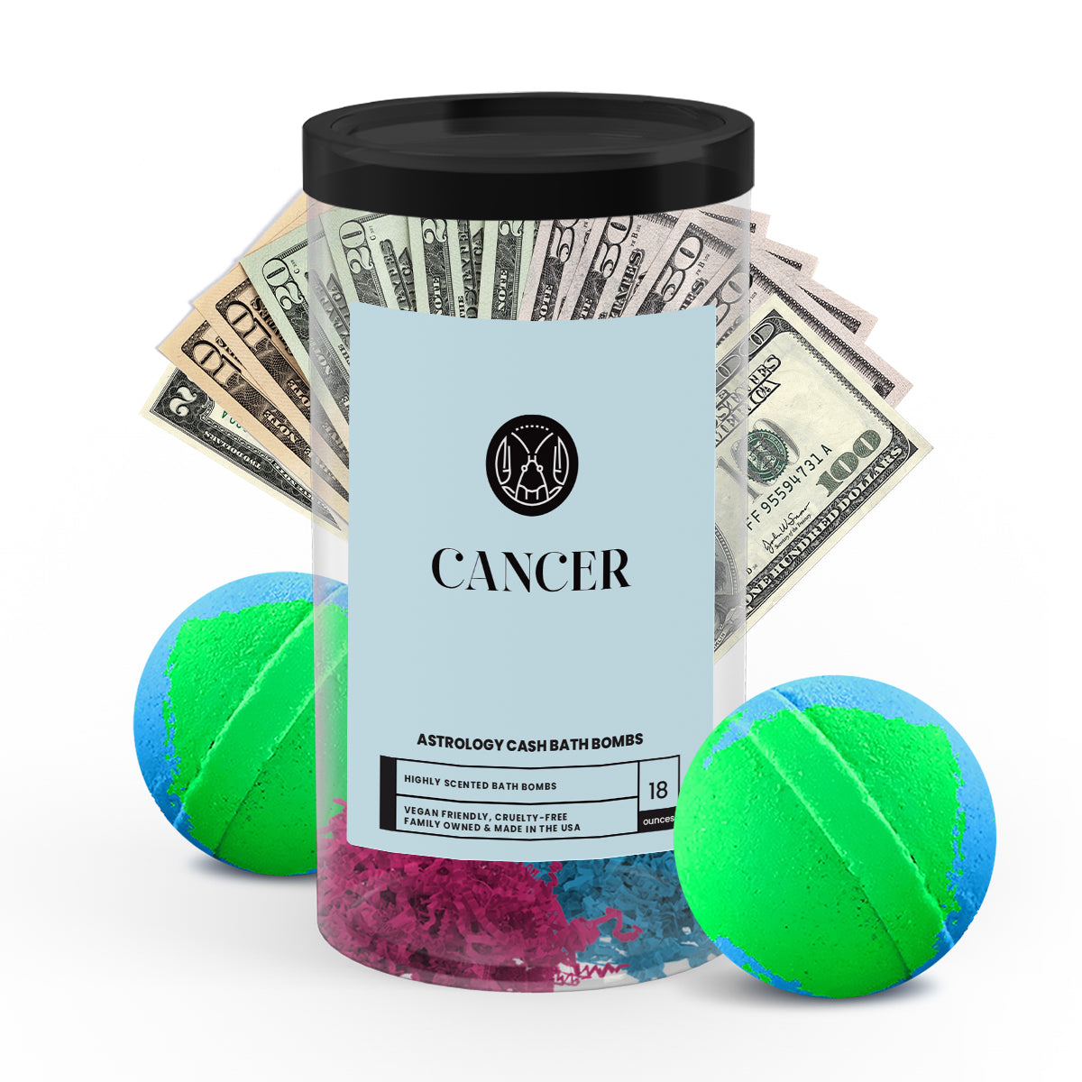 Cancer Astrology Cash Bath Bombs