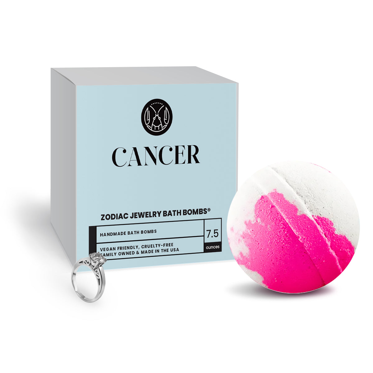 Cancer Zodiac Jewelry Bath Bomb