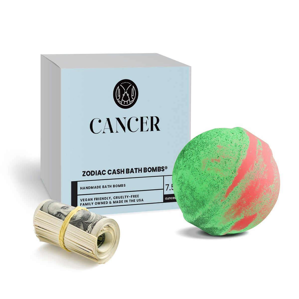Cancer Zodiac Cash Bath Bomb